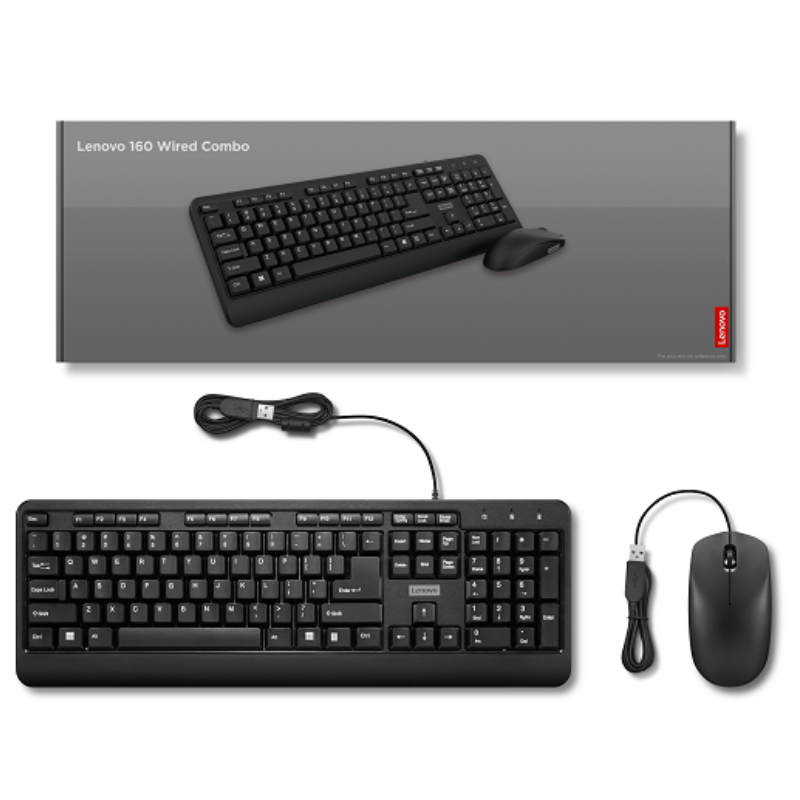Lenovo 160 Wired Keyboard & Mouse Combo – GX31L52655